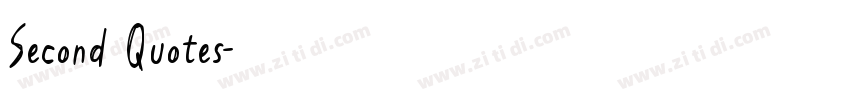 Second Quotes字体转换